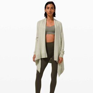 Lululemon Cashlu Knit Wrap- Cashmere Blend Reversible Wrap Cardigan-Size 4(2021)